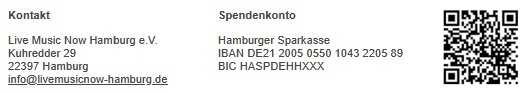 Adresse und Kontoverbindung